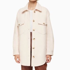 Aritzia Wilfred Ganna Jacket Ecru XS